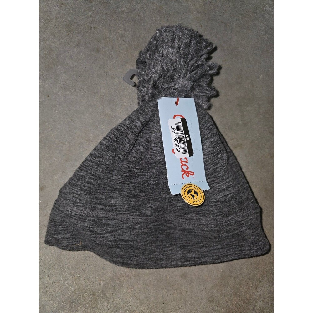 10 for $25!!!NEW!!! Cat & Jack Gray Fleece Beanie Unisex 2t-5t Pom Pom Hat